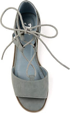 Brinley Co. Womens Idona Faux Nubuck Crisscross Lace-up Sandals  Color Indigo Size 9M