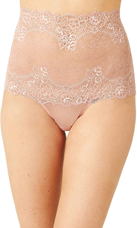 Wacoal Level Up Lace Hi Waist Thong  Roebuck Size S
