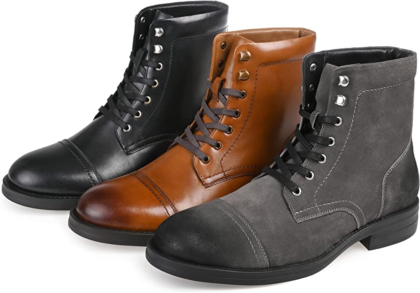 Thomas & Vine Men's Darko Cap Toe Ankle Boot  Color Black Size 11.5W