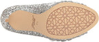 Jewel Badgley Mischka Women's Conroy Dress Sandal  Color Smoke Glitter Size 9.5M
