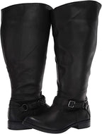 Easy Street Women's Quinn Plus Plus Harness Boot  Color Black Size 6.5M (Wide Calf)