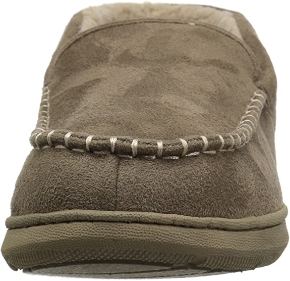 Dockers Men's Craig Ultra-Light Mid Moccasin Premium Slippers  Taupe Size 13