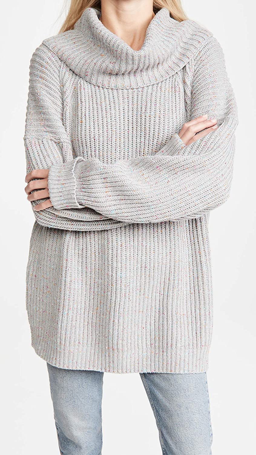 Free People Women's Leo Tunic  OB1169608 Color: Silver Gleam Combo Size XS