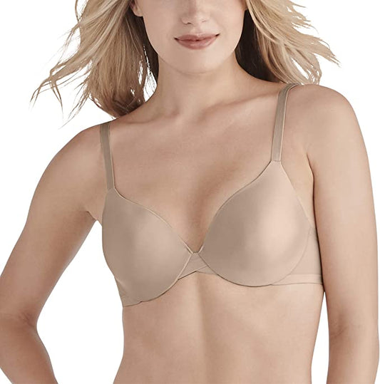 Vanity Fair Nearly Invisible Full Coverage Underwire Bra  Color Damask Neutral Size 38DD