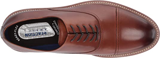 Kenneth Cole Reaction Men's Klay Flex Cap-Toe Oxford  Color Cognac Size 9.5M
