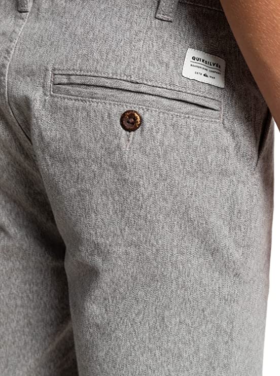 Quiksilver Men's Big Everyday Chino Light Walk Shorts Color Everyday Chino Light /Light Grey Heather Size 29