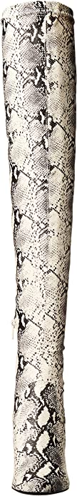 Steve Madden Women's Jacoby Over-The-Knee Boot Color Natural Snake Size 6.5M