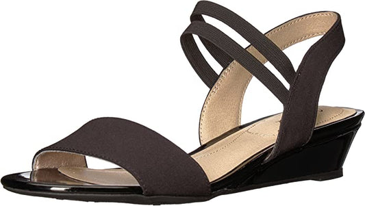 LifeStride Women's Yolo Wedge Sandal  Color Black Size 6.5W