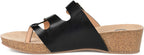 Journee Collection Womens Madrid Wedge Sandal  Color Black Size 7.5M