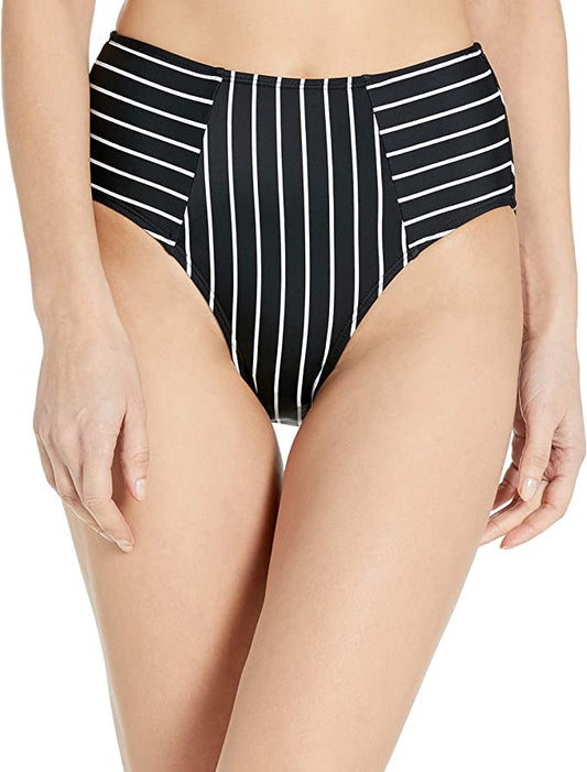 RACHEL Rachel Roy Standard High Waist Swim Bottoms  Color Black/White Size M