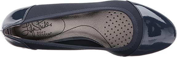 LifeStride Women's Juliana Stretch Wedge Pump  Color Lux Navy Size 5.5M