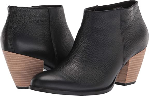ECCO Women's Shape 55 Western Ankle Boot Hydromax Fashion  Color Black Oil Nubuck Size 7-7.5
