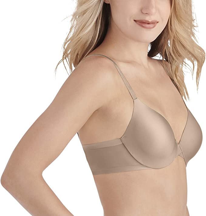 Vanity Fair Nearly Invisible Full Coverage Underwire Bra  Color Damask Neutral Size 38DD
