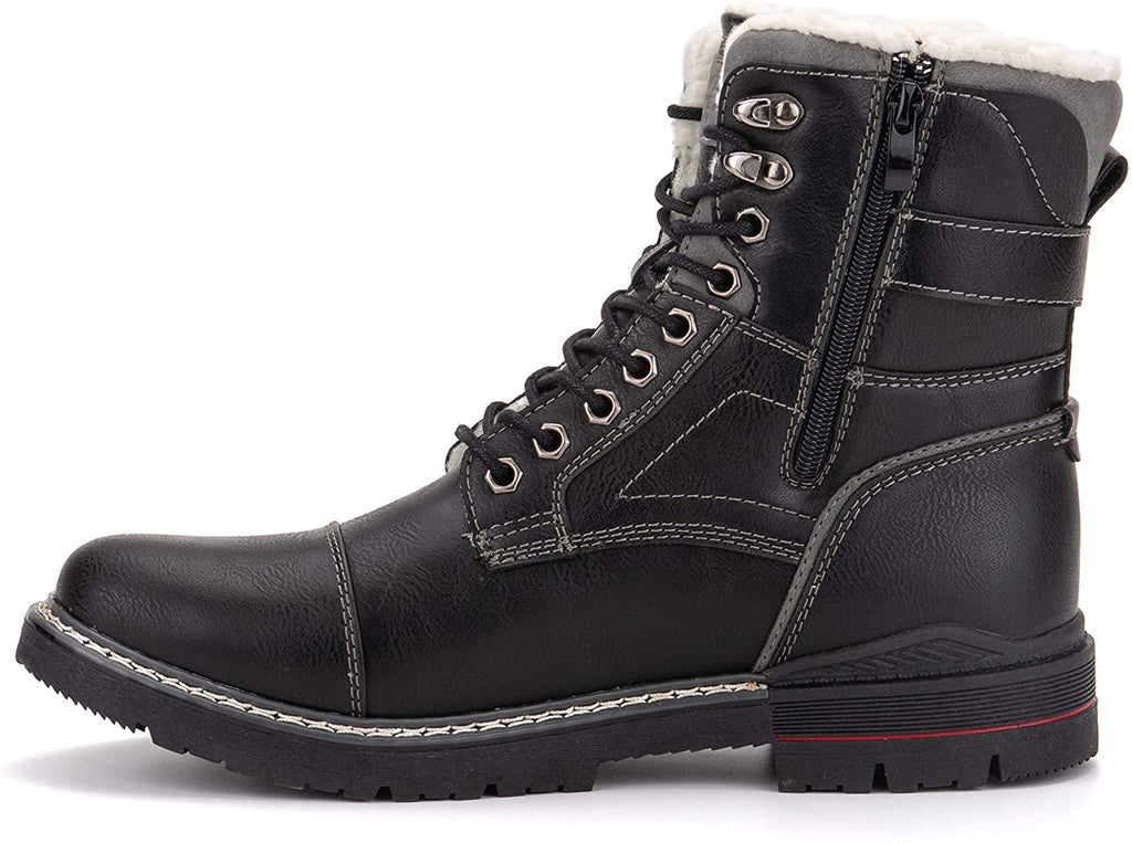 Reserved Footwear New York Men's Cavalier Fashion Casual Snow Boots  Black/White Size 9