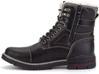 Reserved Footwear New York Men's Cavalier Fashion Casual Snow Boots  Black/White Size 9
