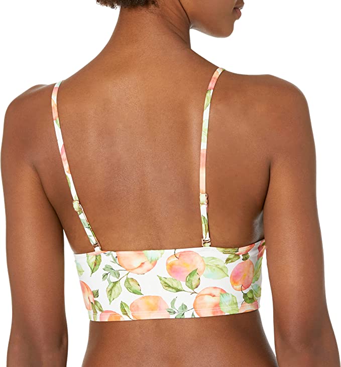BCBGeneration Women's Standard Midkini Swimsuit Top   Color White Multi Size M
