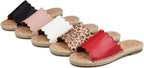 Journee Collection Women's Flat Sandals  Color Black Size 8.5M