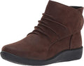 Clarks Women's Sillian Sway Ankle Bootie  Color Brown Size 9W