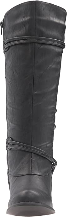 Brinley Co Women's Harley Olive Riding Boot  Color Black Size 9M