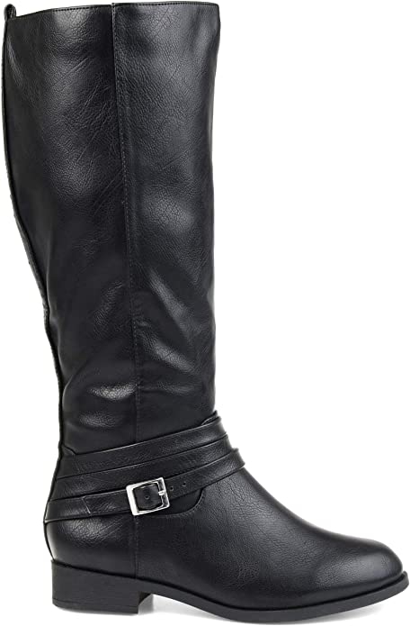 Comfort by Brinley Co. Women’s Ivie Strap Riding Boot  Size 6M - Wide Calf