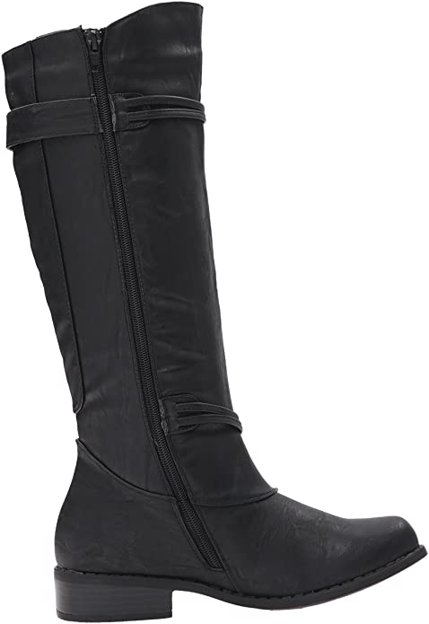 Brinley Co Women's Harley Olive Riding Boot  Color Black Size 9M