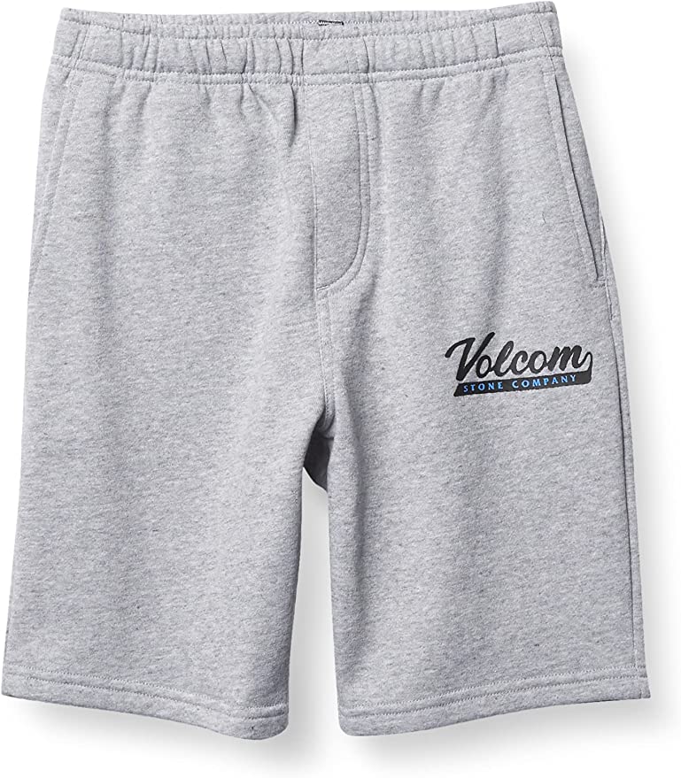 Volcom Boys Eastmont Fleece Sweat Short   Color Gray Size L