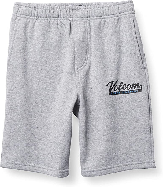 Volcom Boys Eastmont Fleece Sweat Short   Color Gray Size L