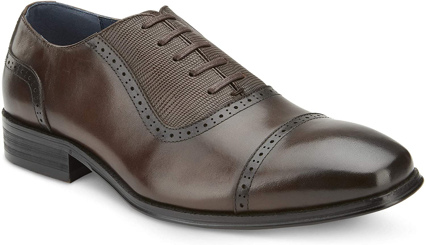 Vintage Foundry Men's Captoe Shoe  Color Dark Brown  Size 11M