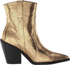 Madden Girl Women's Holster Fashion Boot  Color Gold Embossed Size 6M