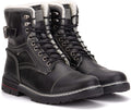 Reserved Footwear New York Men's Cavalier Fashion Casual Snow Boots  Black/White Size 9