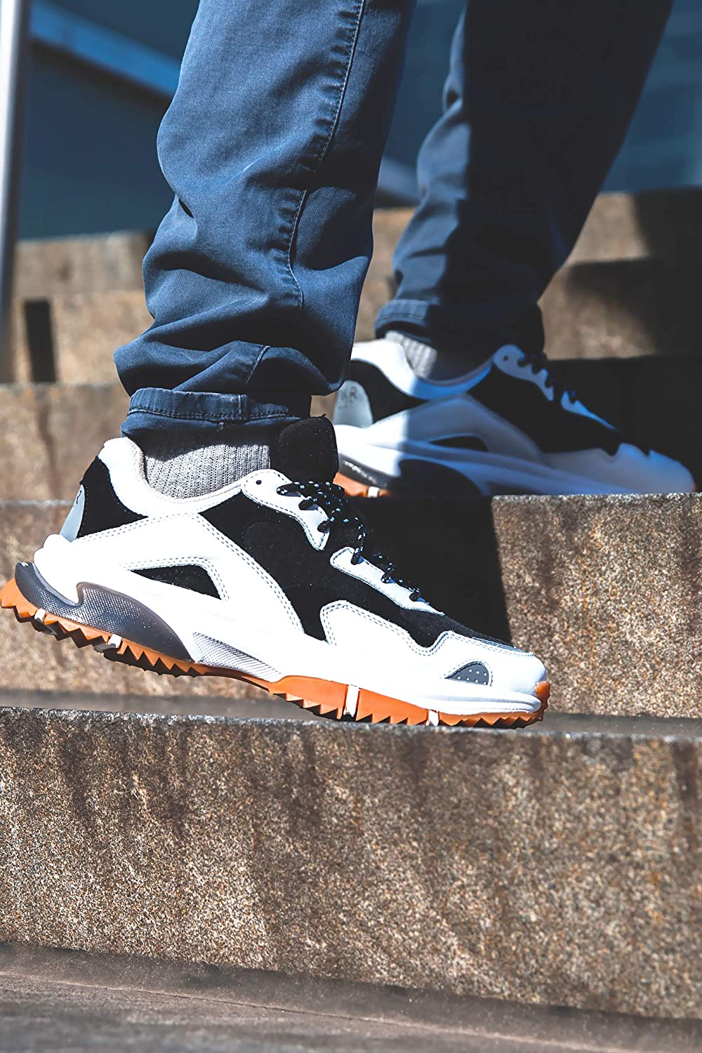 SNKR PROJECT Men's Prospect Park Sneaker  Color White/Black Size 8M