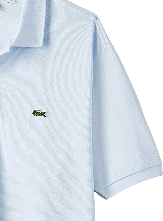 Lacoste Men's Classic Short Sleeve Piqué Polo Shirt  Color Rill Light Blue Size 8/3XL