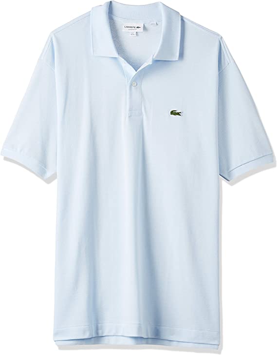 Lacoste Men's Classic Short Sleeve Piqué Polo Shirt  Color Rill Light Blue Size 8/3XL