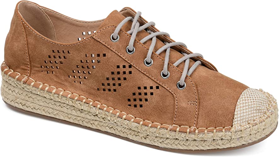 Journee Collection Women's Razili Sneaker  Color Brown Size 6.5M