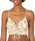 BCBGeneration Women's Standard Midkini Swimsuit Top   Color White Multi Size M
