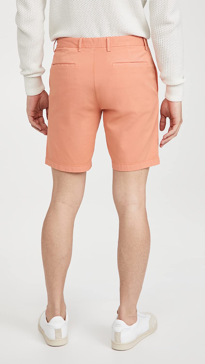 Theory Men's Zaine Patton Slim Fit Shorts  Color Vivid Coral Size 29