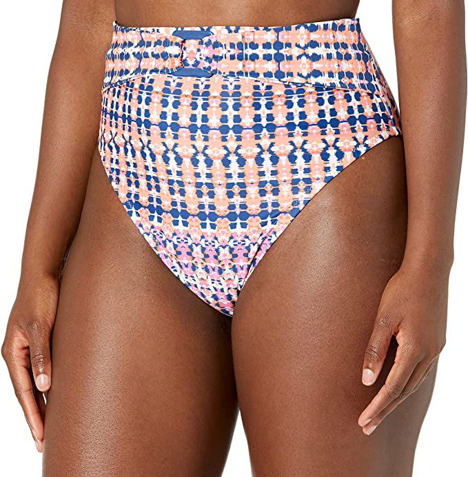 Jessica Simpson Standard Mix & Match Print Bikini Bottoms  Color Fuchsia Multi Size XL