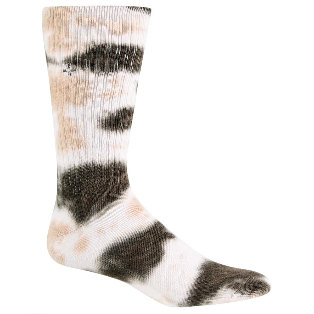 Sun + Stone Men's Novelty Crew Socks  Color Olive Tie Dye ONE SIZE