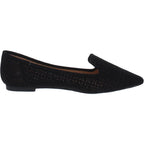 XOXO VANCE WOMENS FAUX SUEDE SLIP ON FLATS  COLOR Black Size 5.5M