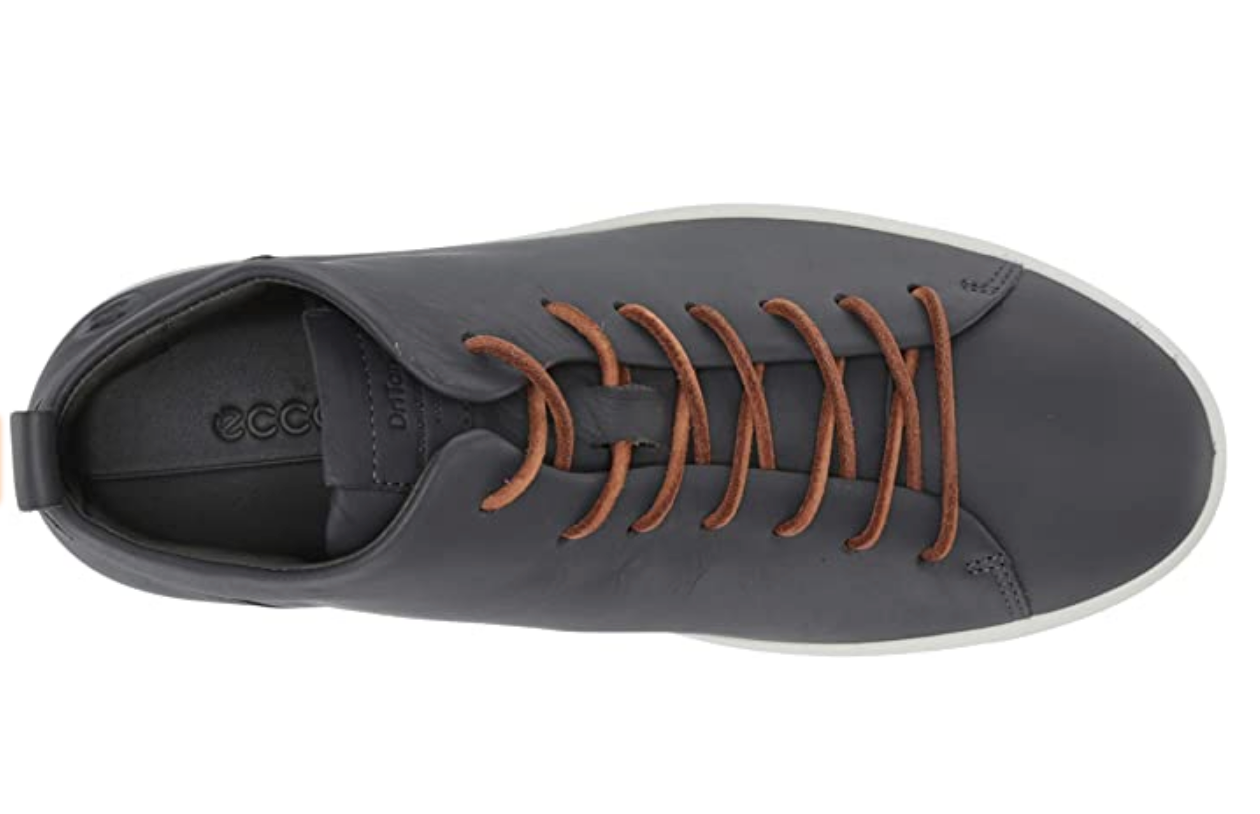 ECCO Men's Soft 8 Mid Cut Sneaker Color Magnet Dri-tan