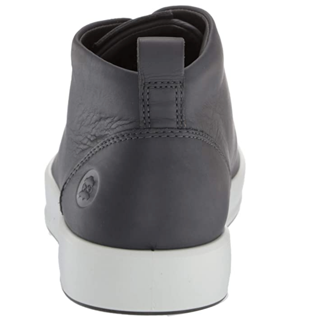 ECCO Men's Soft 8 Mid Cut Sneaker Color Magnet Dri-tan