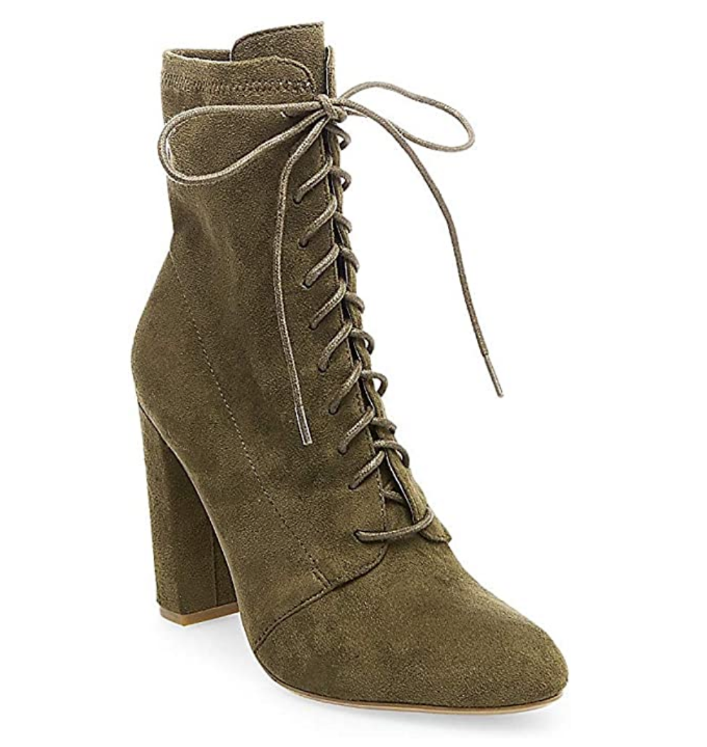 Steve Madden Women's Elley Ankle Bootie  Color Olive Size 7M