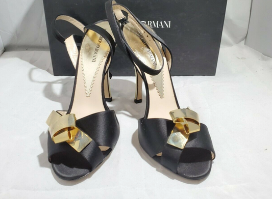 Emporium Armani Metallic Knot D'Orsay Pumps .- Size 9.5 (39.5)
