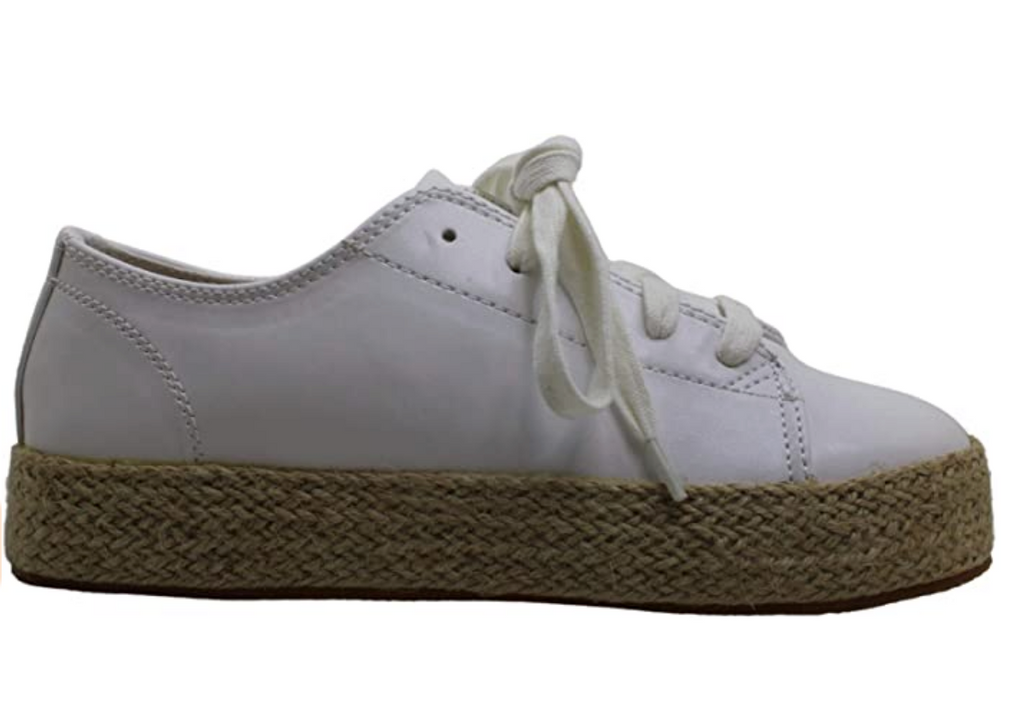 Madden Girl Women's Cannes Flatform Lace Up Sneakers  Color White Size 7