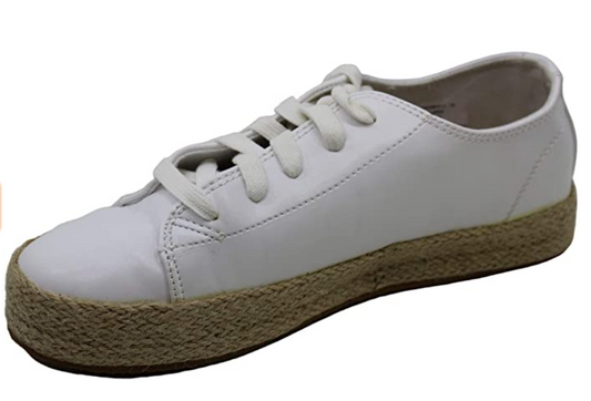 Madden Girl Women's Cannes Flatform Lace Up Sneakers  Color White Size 7