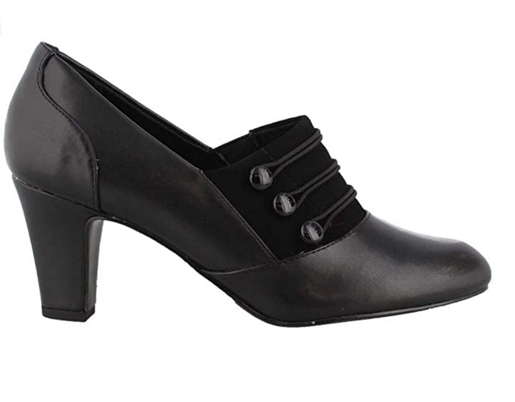Easy Street Women's Pearl Pump Color: Black/Black Lamy Size: 10M