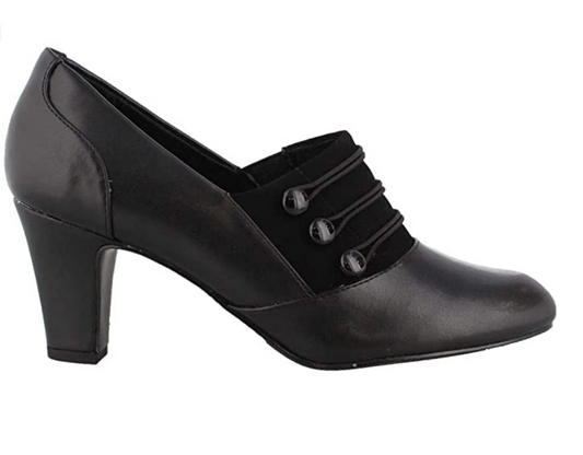 Easy Street Women's Pearl Pump Color: Black/Black Lamy Size: 10M