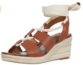 Patricia Nash Women's Riva Wedge Sandals  Tan Size 6.5