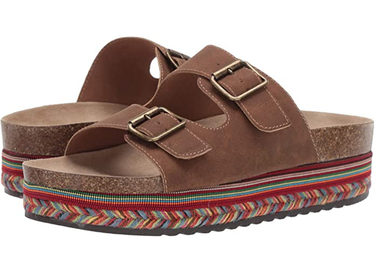SEVEN DIALS Women's Beverlyn Slide Sandal Color: Brown/Nubuck Size: 10M