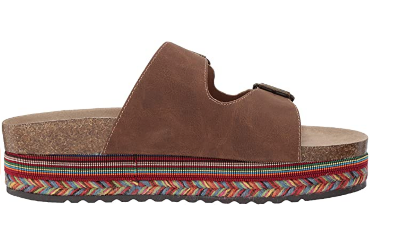 SEVEN DIALS Women's Beverlyn Slide Sandal Color: Brown/Nubuck Size: 10M